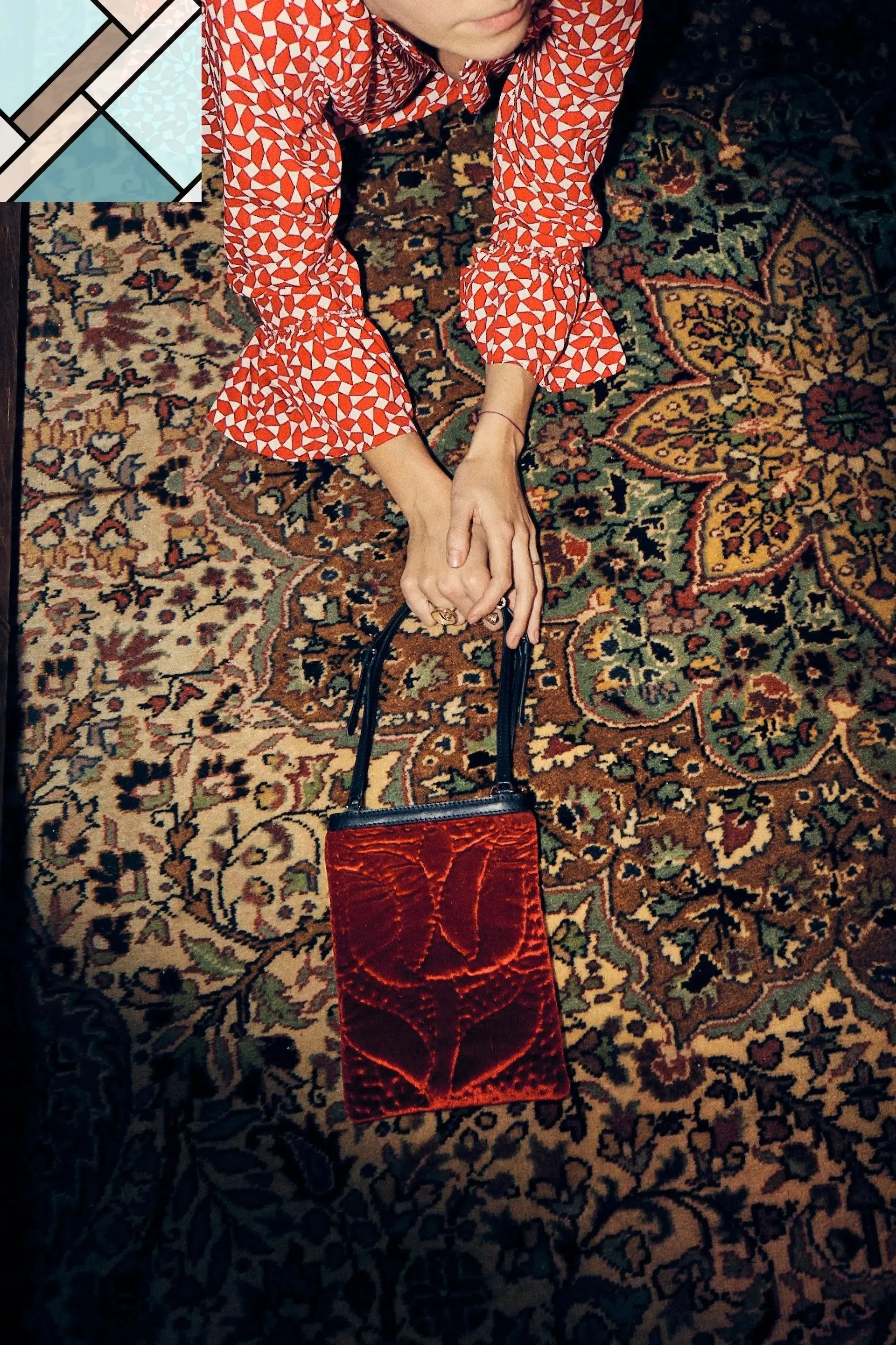 Şükran Velvet Mini Handbag