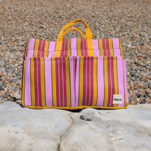 Laes Beach Bag - Pink/Wine/Gold