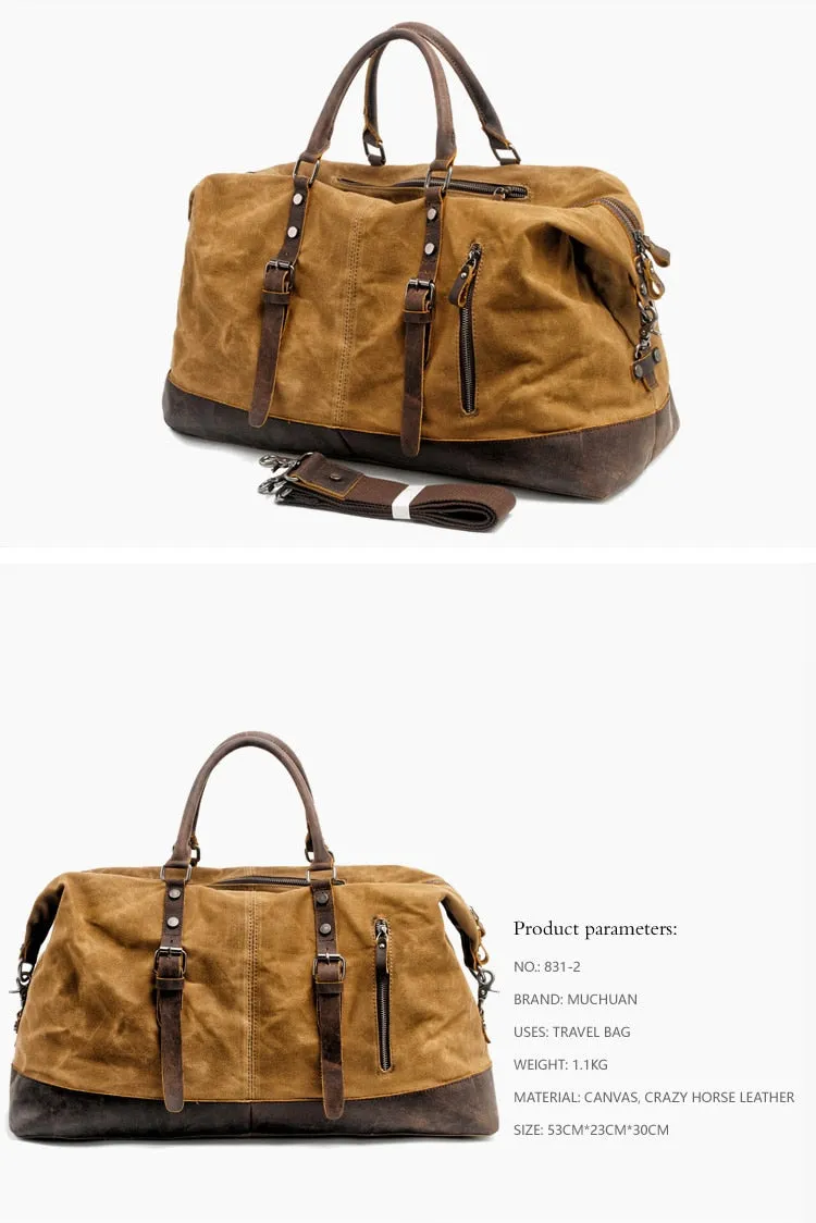 Large Canvas Duffel Bag