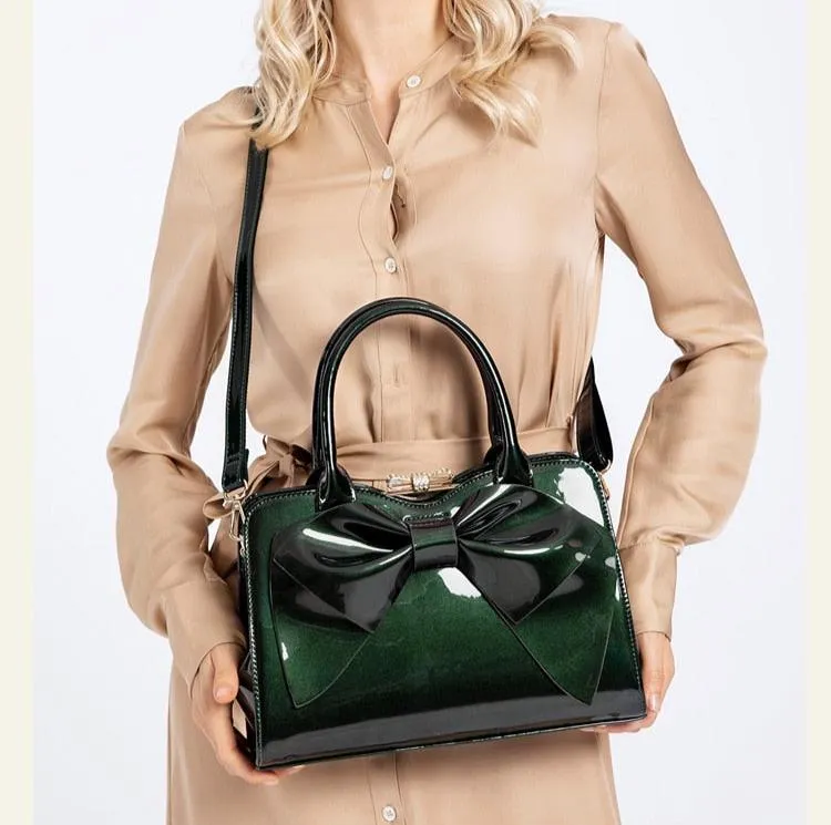 Large Capacity Patent Leather Women Handbags