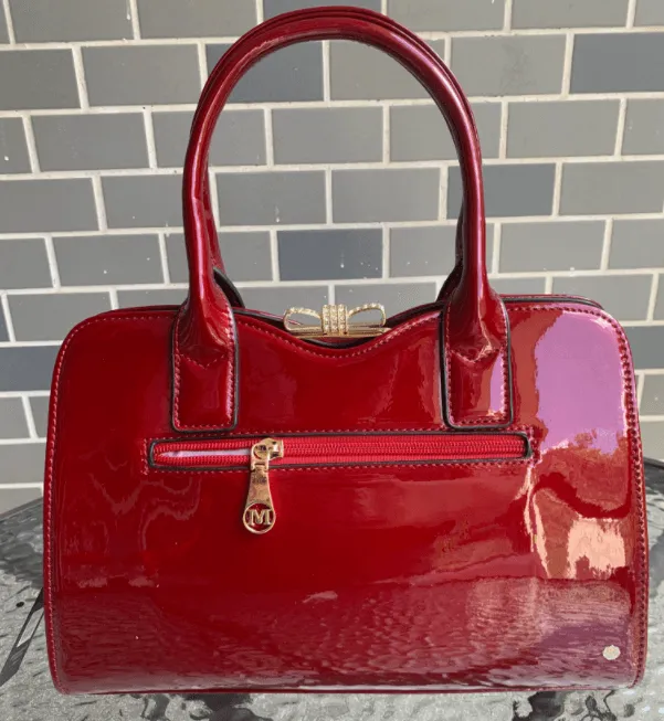 Large Capacity Patent Leather Women Handbags