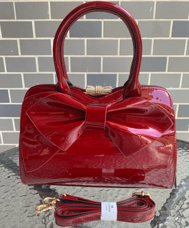 Large Capacity Patent Leather Women Handbags
