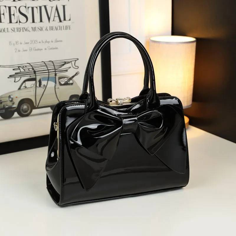 Large Capacity Patent Leather Women Handbags