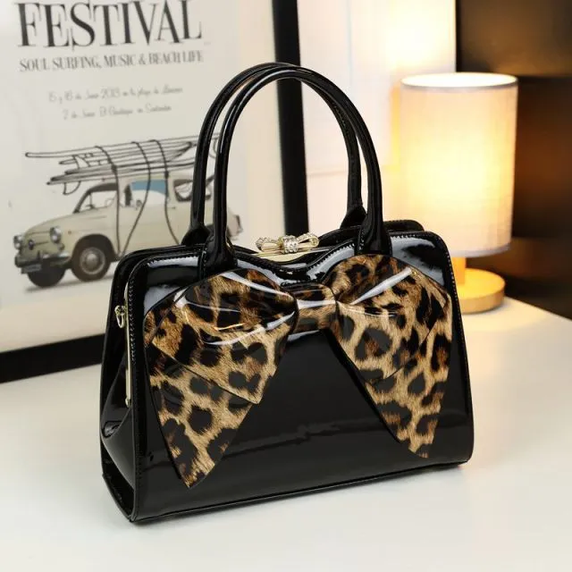 Large Capacity Patent Leather Women Handbags