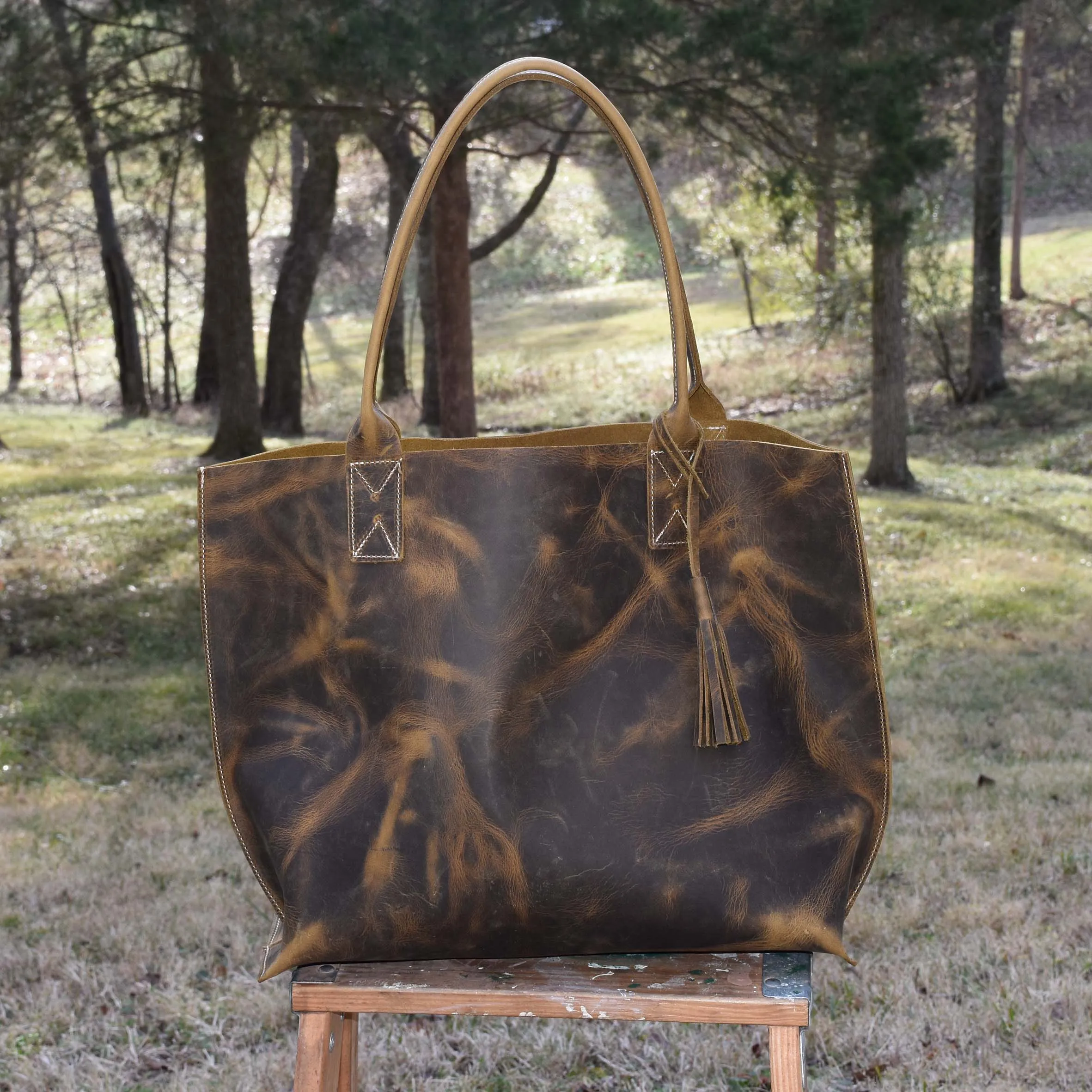 Large Everyday Tote - Large Leather Tote