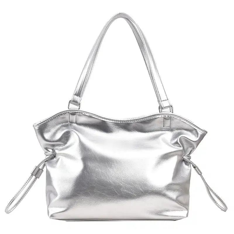 Large Faux Leather Tote Bag