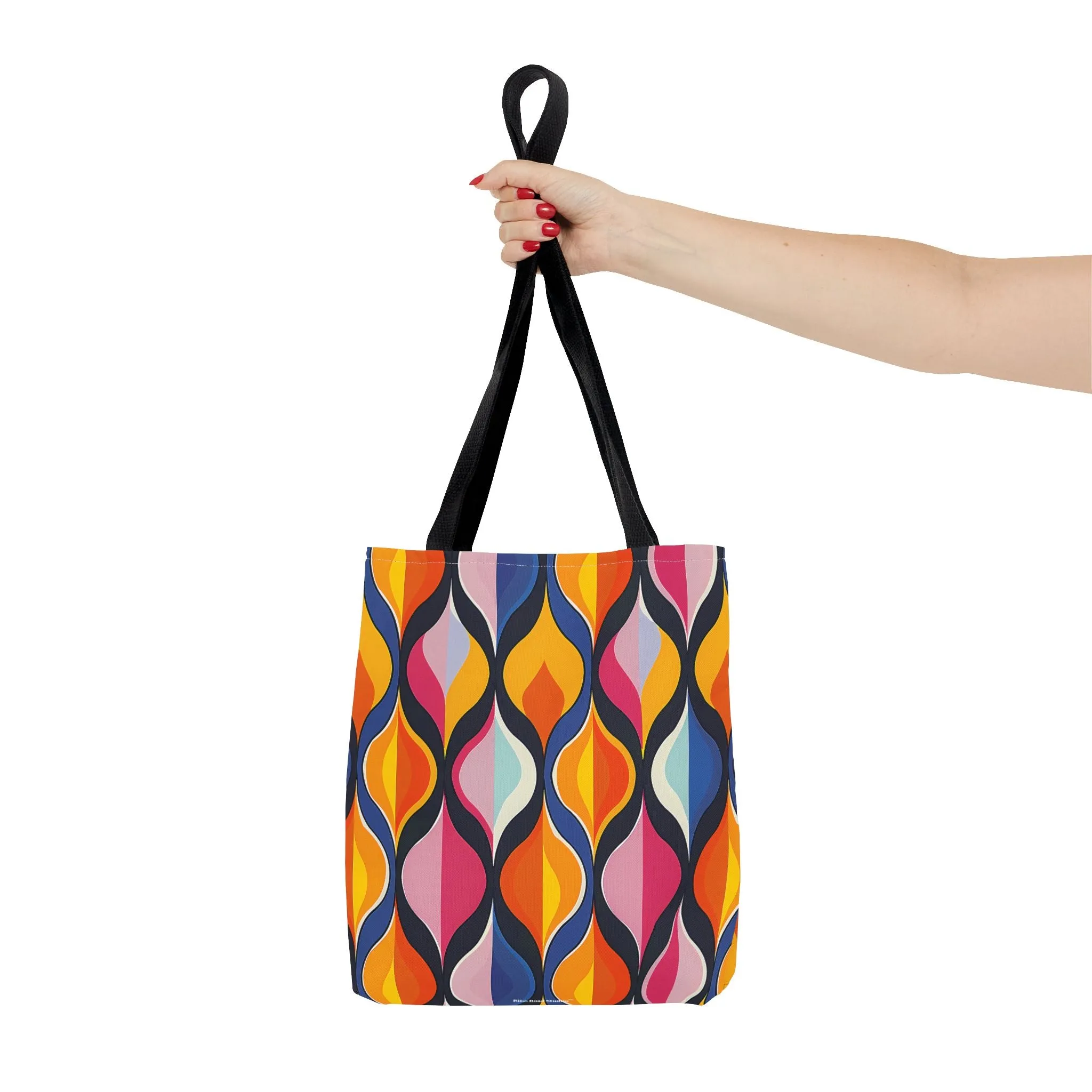 Lattice Dreams Tote Bag - Bring Retro Vibes to Life with Every Step! Available in 3 sizes.lable in 3 sizes.