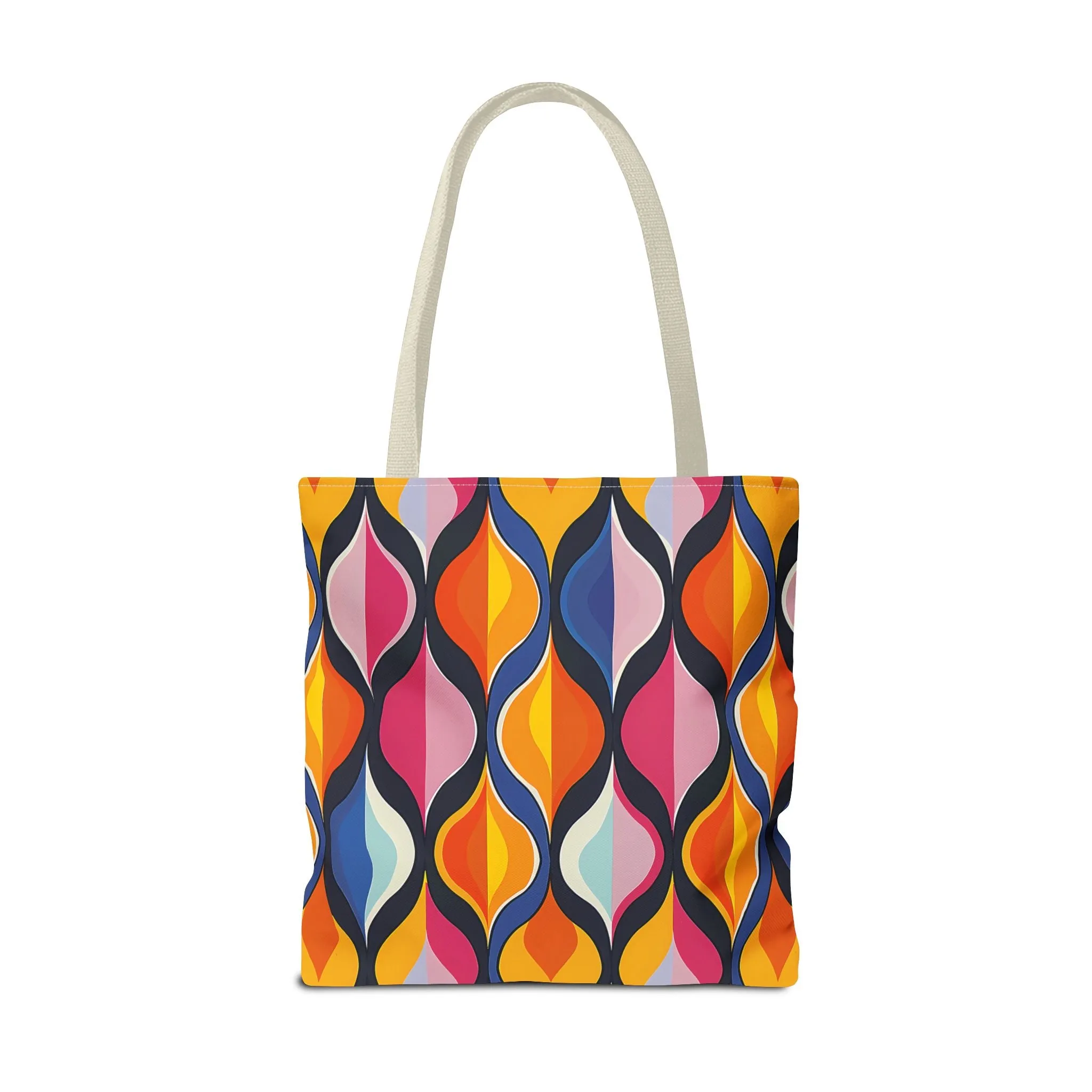 Lattice Dreams Tote Bag - Bring Retro Vibes to Life with Every Step! Available in 3 sizes.lable in 3 sizes.