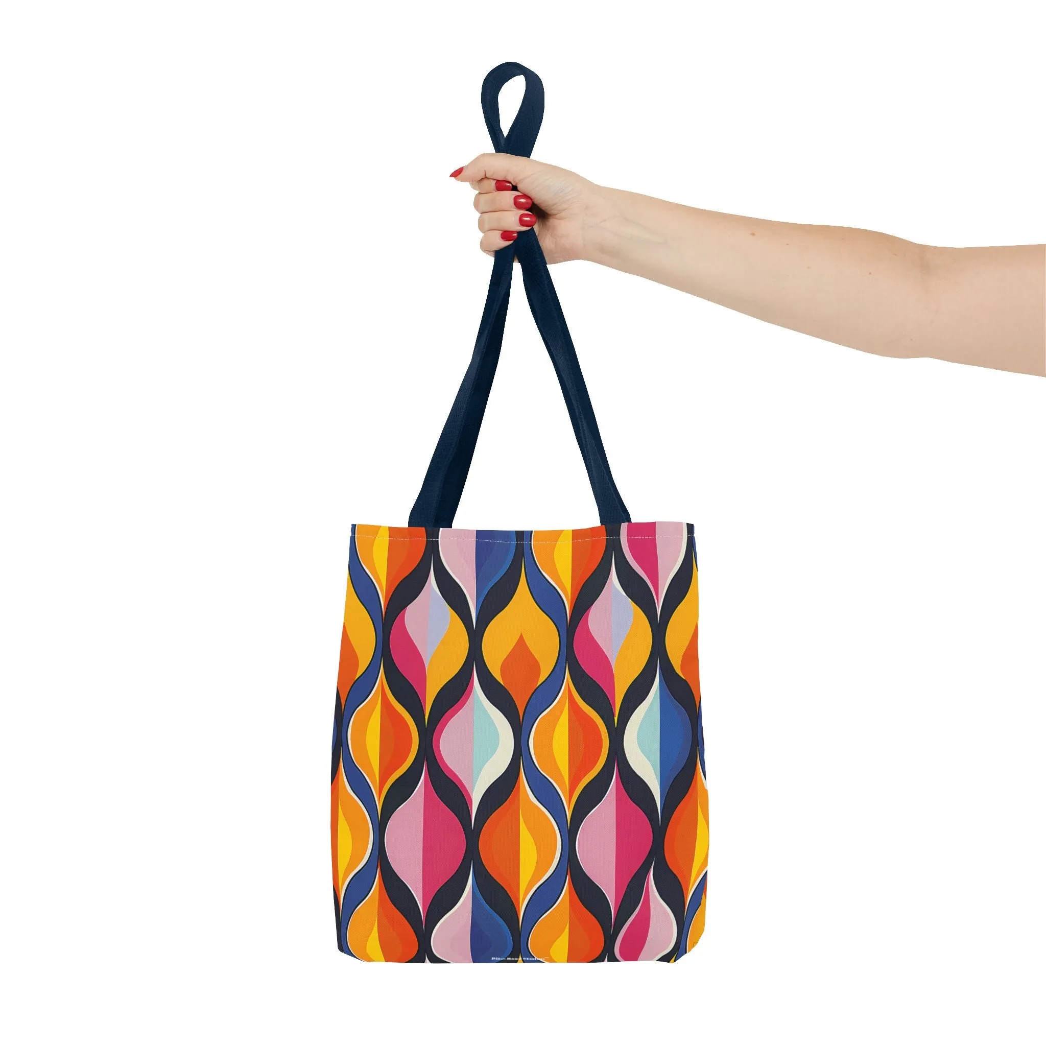 Lattice Dreams Tote Bag - Bring Retro Vibes to Life with Every Step! Available in 3 sizes.lable in 3 sizes.