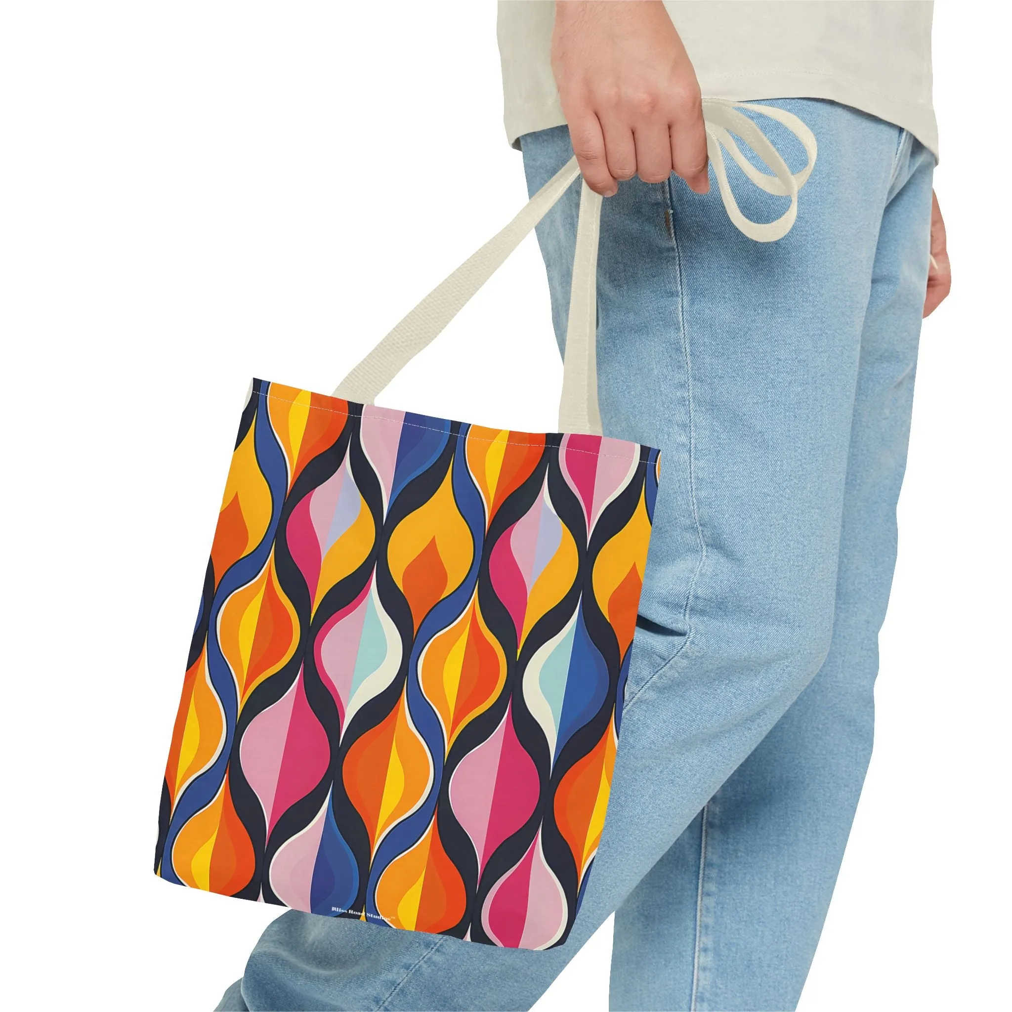 Lattice Dreams Tote Bag - Bring Retro Vibes to Life with Every Step! Available in 3 sizes.lable in 3 sizes.