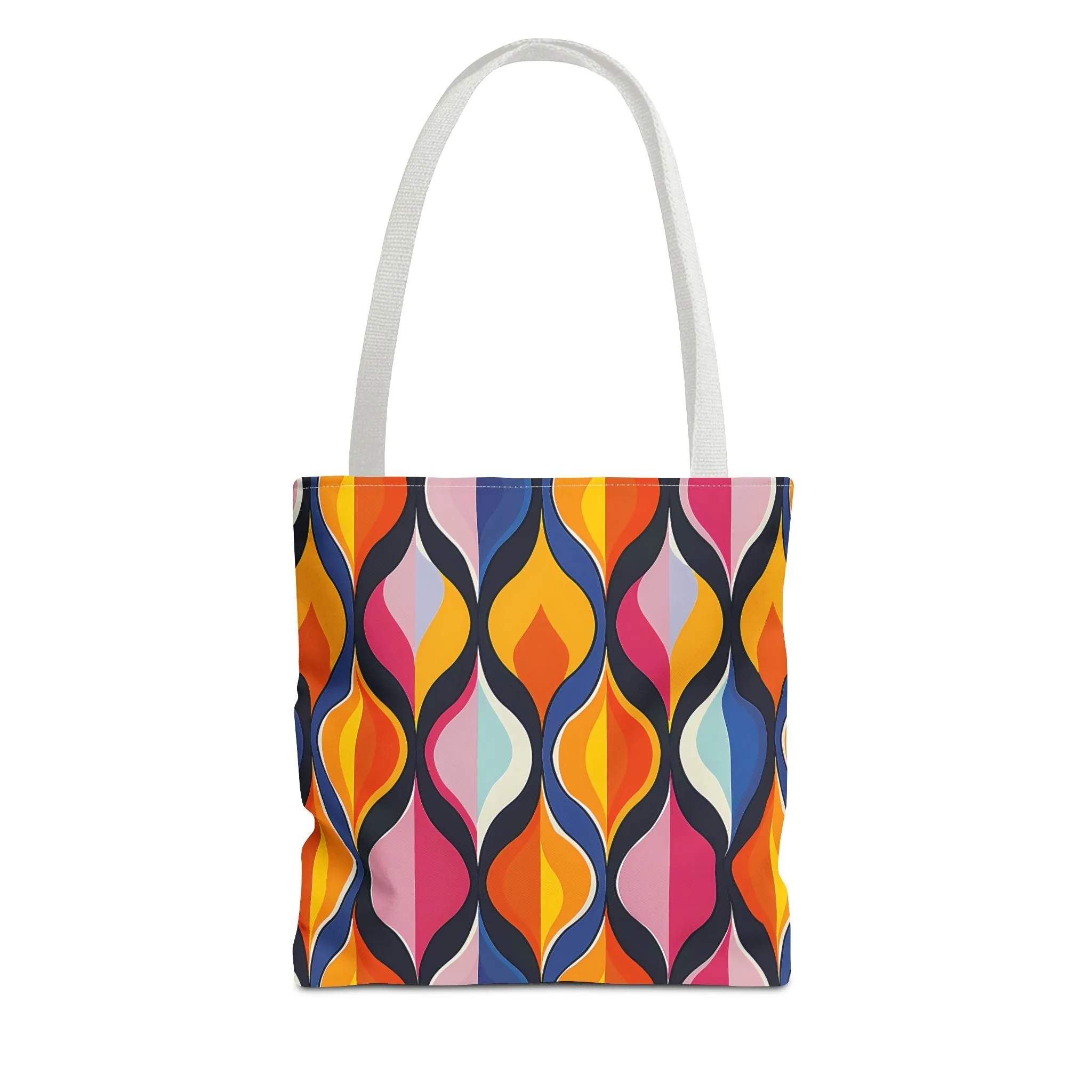 Lattice Dreams Tote Bag - Bring Retro Vibes to Life with Every Step! Available in 3 sizes.lable in 3 sizes.