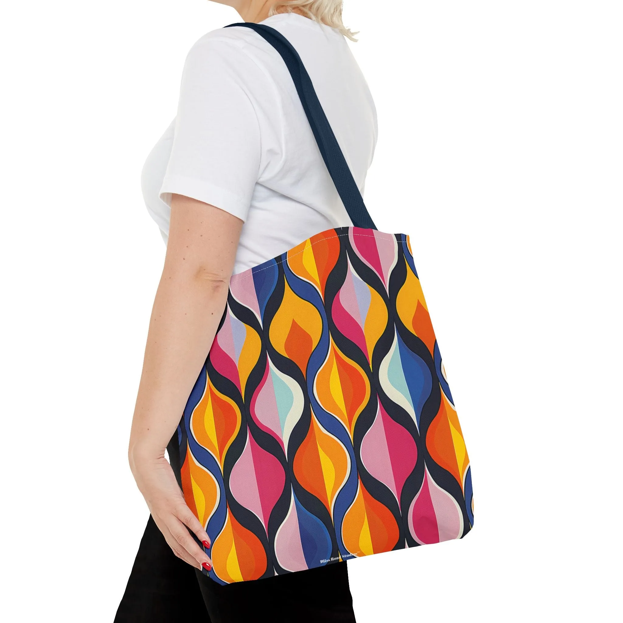 Lattice Dreams Tote Bag - Bring Retro Vibes to Life with Every Step! Available in 3 sizes.lable in 3 sizes.