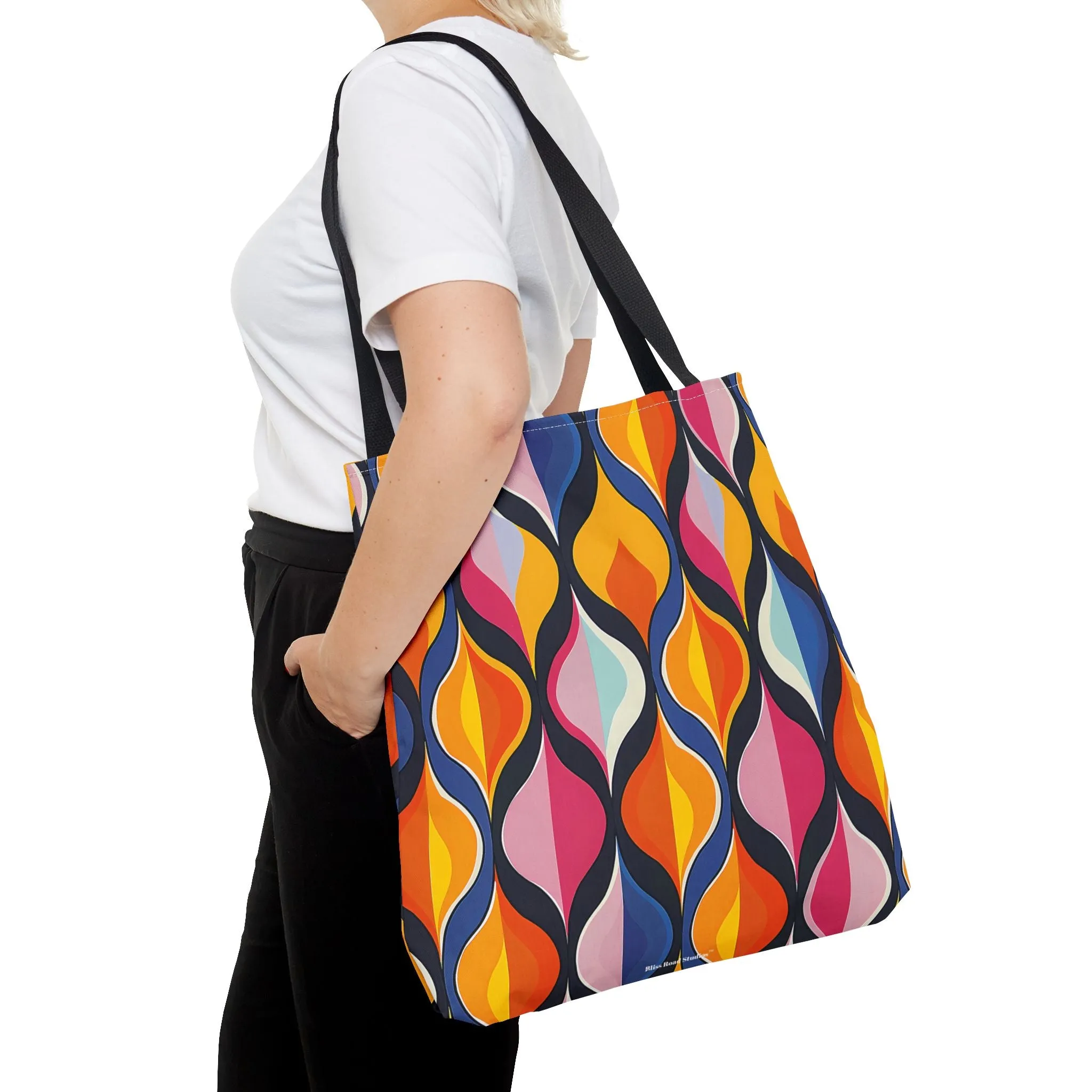 Lattice Dreams Tote Bag - Bring Retro Vibes to Life with Every Step! Available in 3 sizes.lable in 3 sizes.