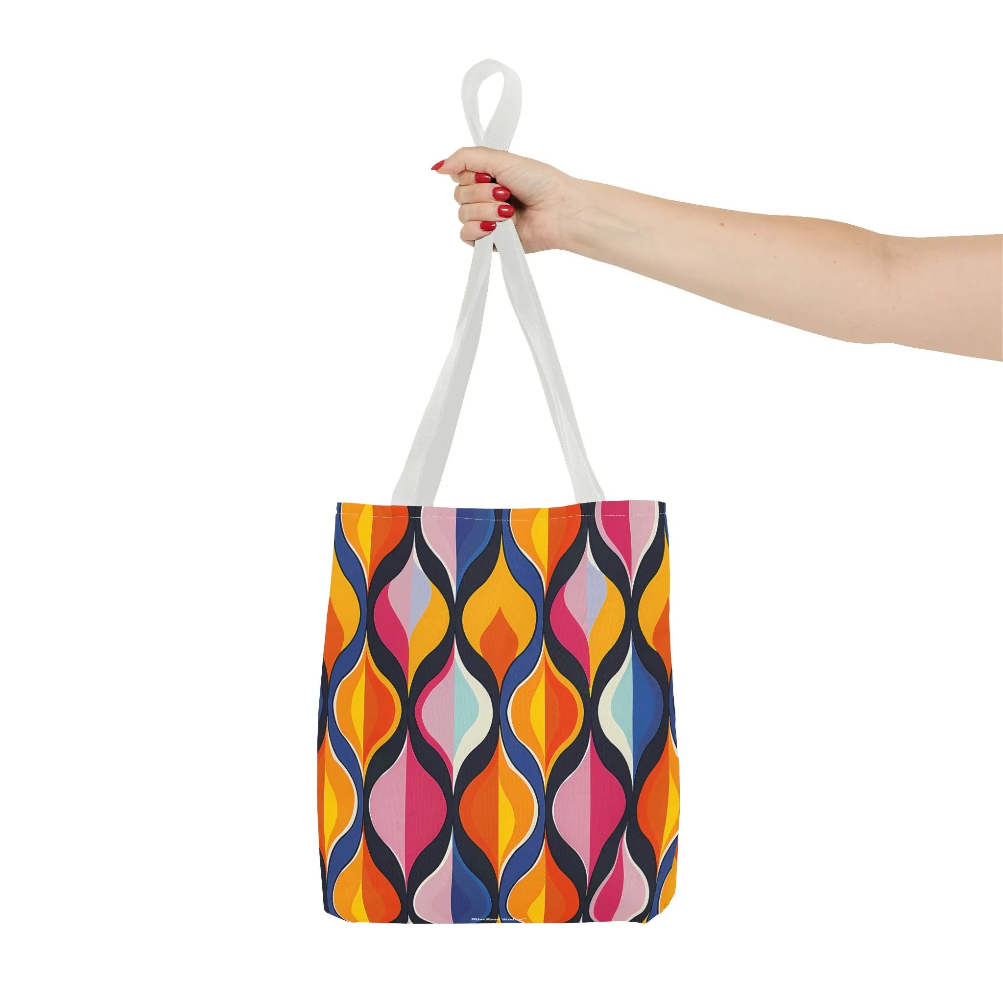 Lattice Dreams Tote Bag - Bring Retro Vibes to Life with Every Step! Available in 3 sizes.lable in 3 sizes.