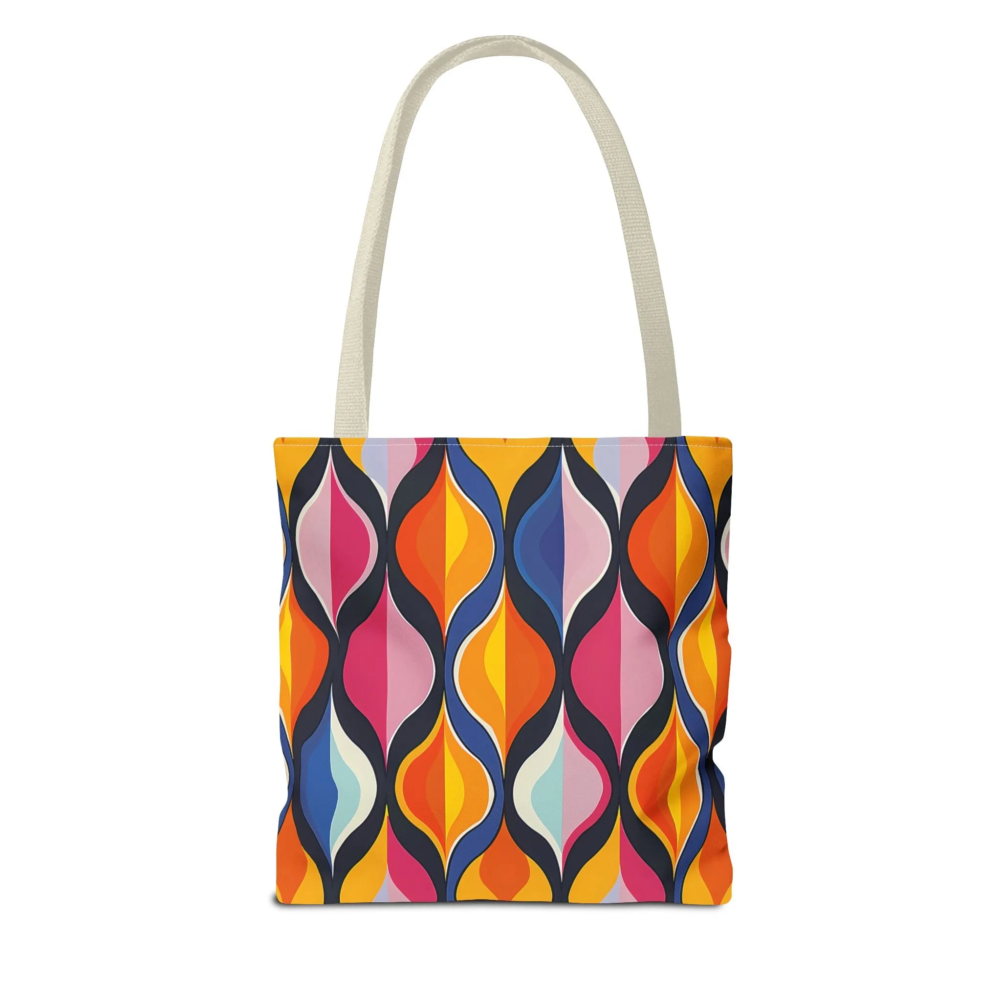 Lattice Dreams Tote Bag - Bring Retro Vibes to Life with Every Step! Available in 3 sizes.lable in 3 sizes.