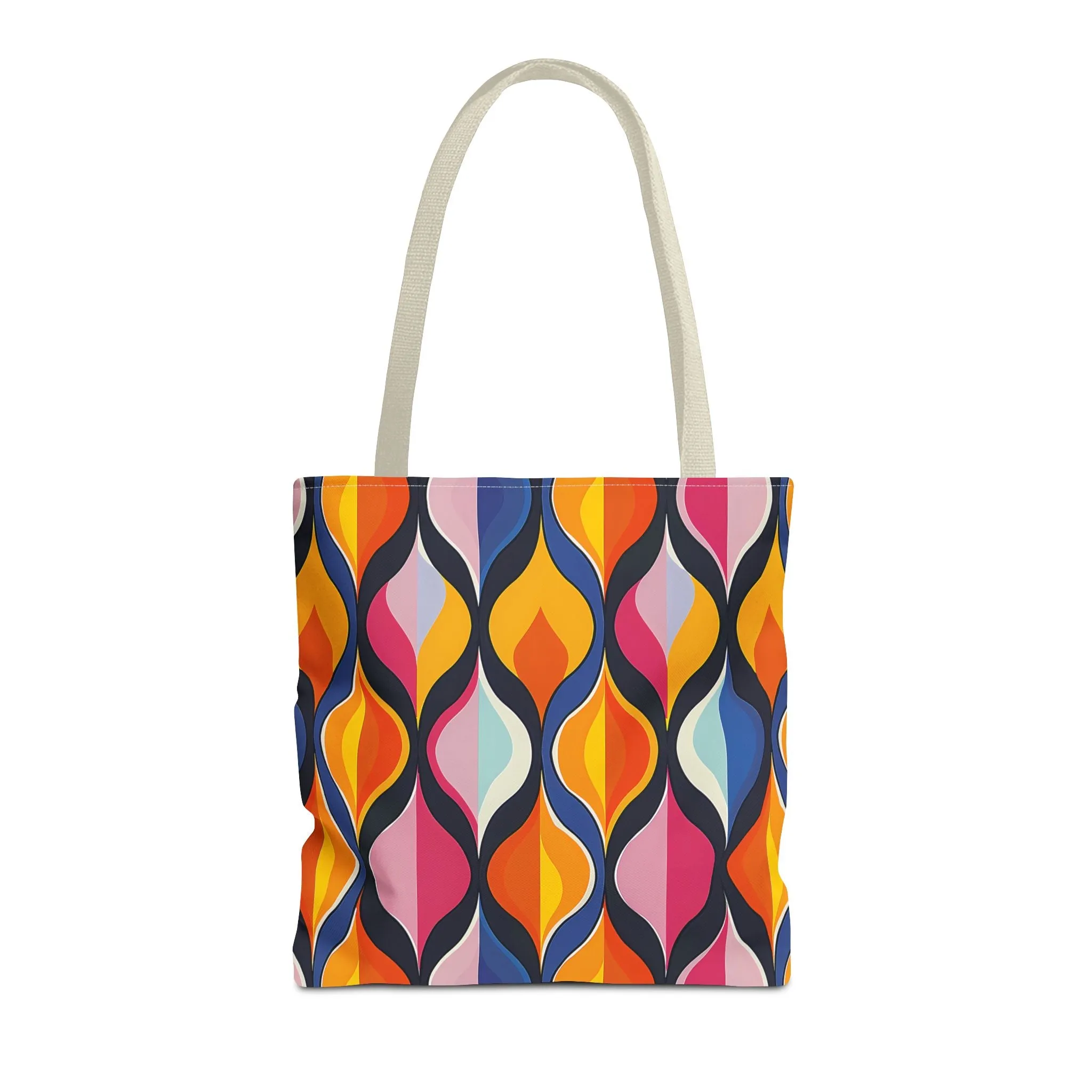 Lattice Dreams Tote Bag - Bring Retro Vibes to Life with Every Step! Available in 3 sizes.lable in 3 sizes.