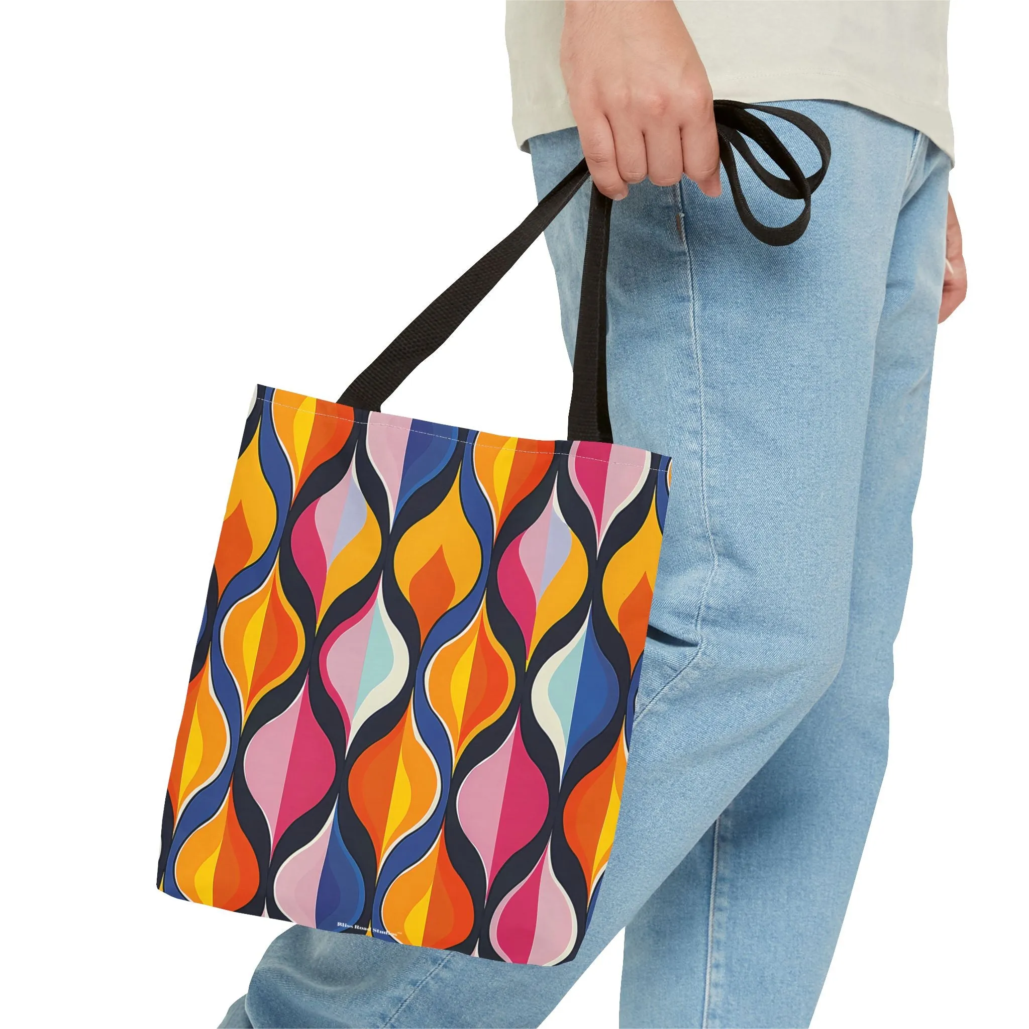 Lattice Dreams Tote Bag - Bring Retro Vibes to Life with Every Step! Available in 3 sizes.lable in 3 sizes.