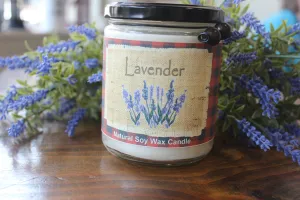 Lavender Natural Soy Wax Candle