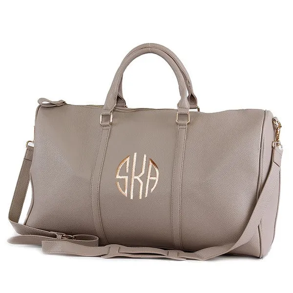 Leather Around Duffel Bag
