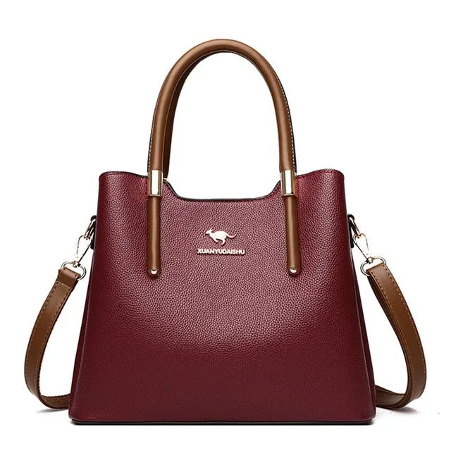 Leather Casual Crossbody Bags for Women 2020 Ladies Luxury Designer Tote Handbag Top-Handle High Quality Shoulder Bag Sac A Main