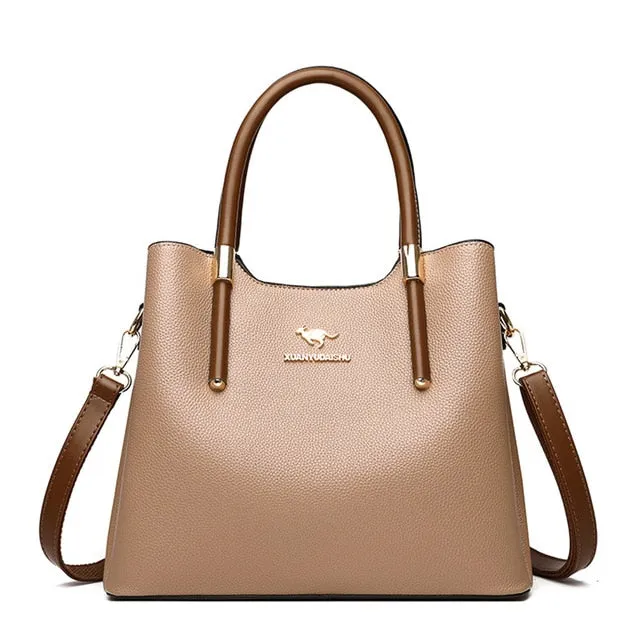 Leather Casual Crossbody Bags for Women 2020 Ladies Luxury Designer Tote Handbag Top-Handle High Quality Shoulder Bag Sac A Main