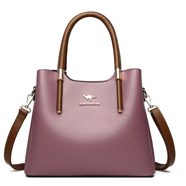 Leather Casual Crossbody Bags for Women 2020 Ladies Luxury Designer Tote Handbag Top-Handle High Quality Shoulder Bag Sac A Main