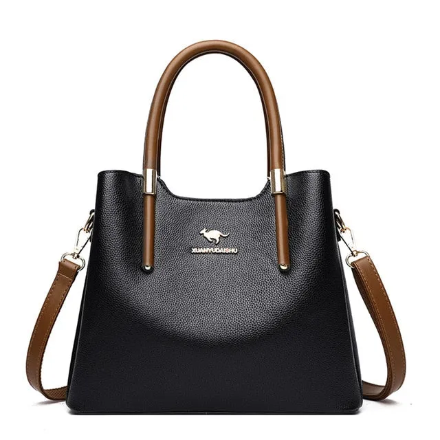 Leather Casual Crossbody Bags for Women 2020 Ladies Luxury Designer Tote Handbag Top-Handle High Quality Shoulder Bag Sac A Main