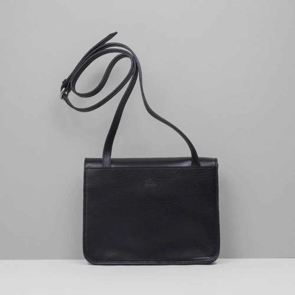 leather shoulder S1 Bag in black