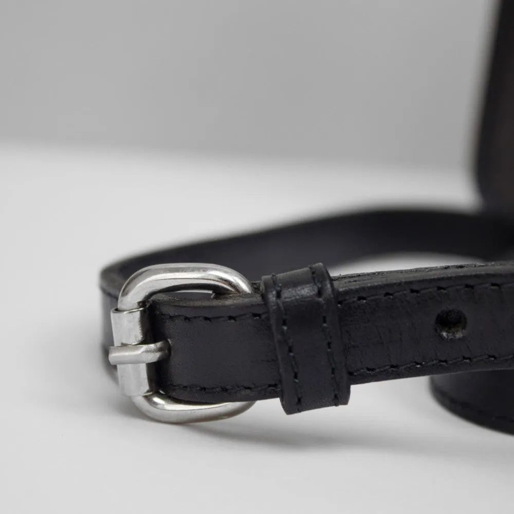 leather shoulder S1 Bag in black