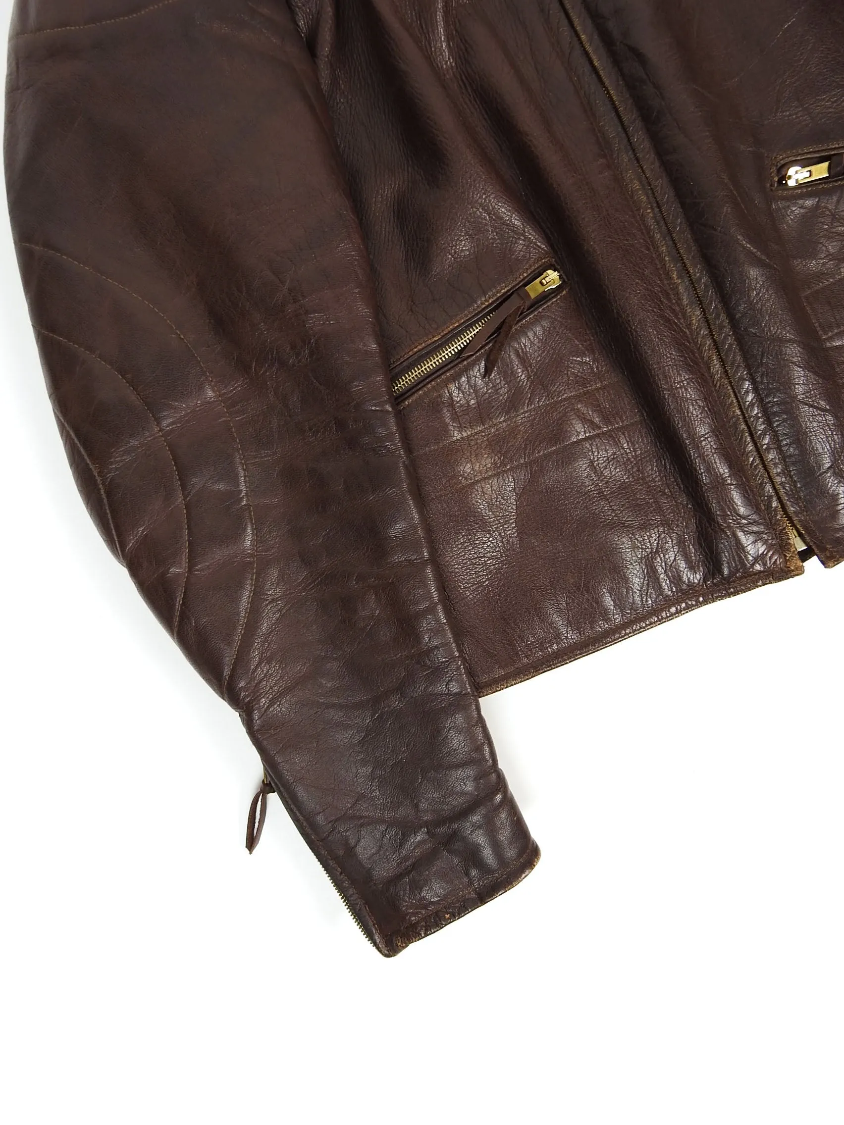 Leder Dimmer Vintage Leather Moto Size Medium