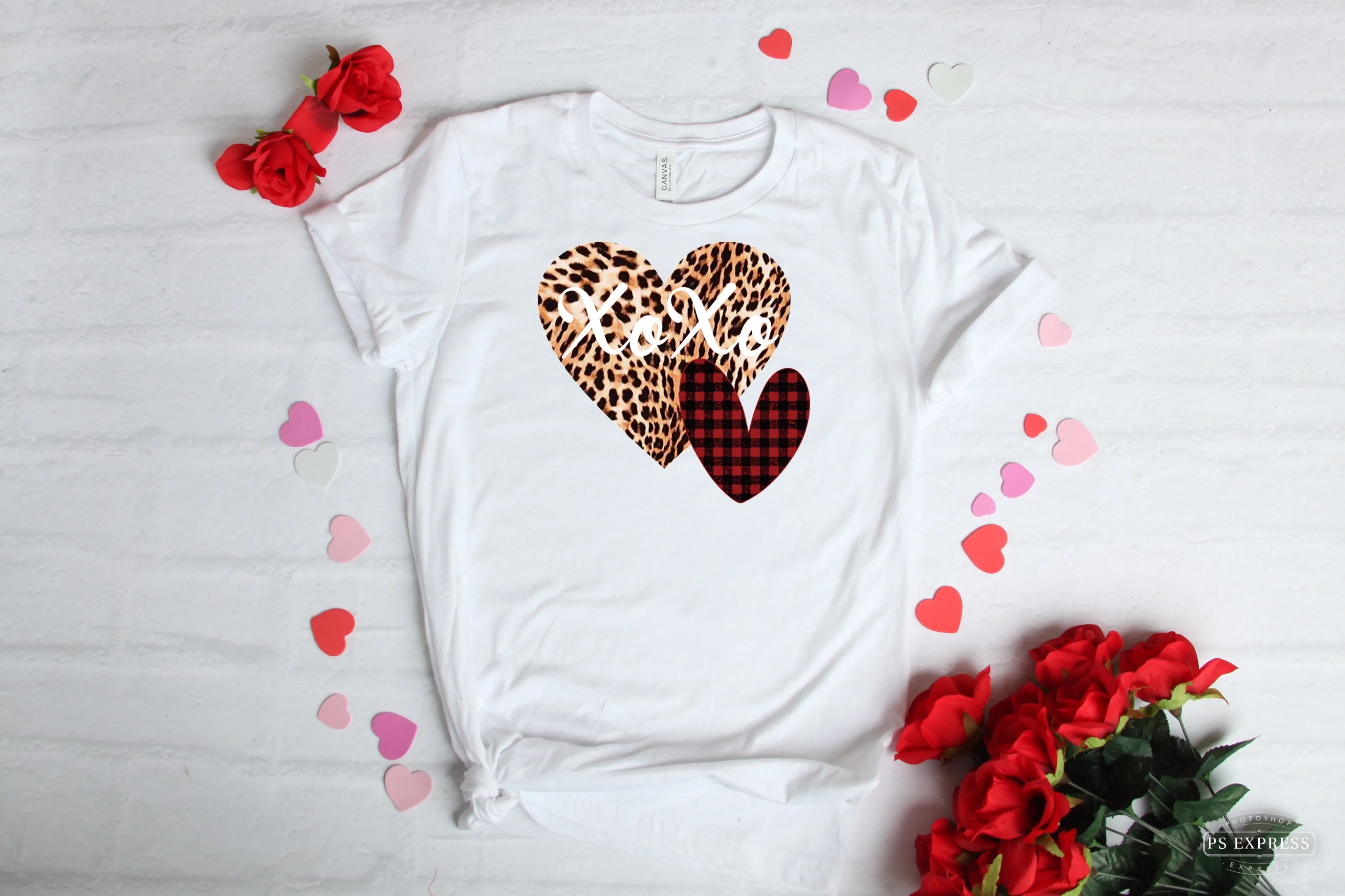 Leopard Heart XOXO Sublimation Transfer