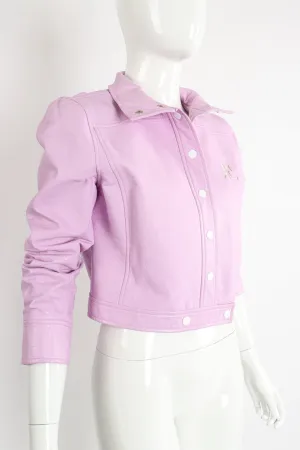 Lilac Patent Jacket