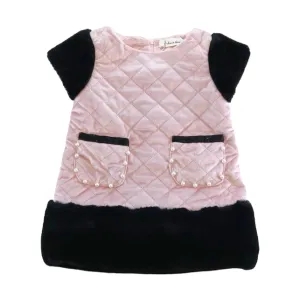 Lillian Quilted Fur Dress
