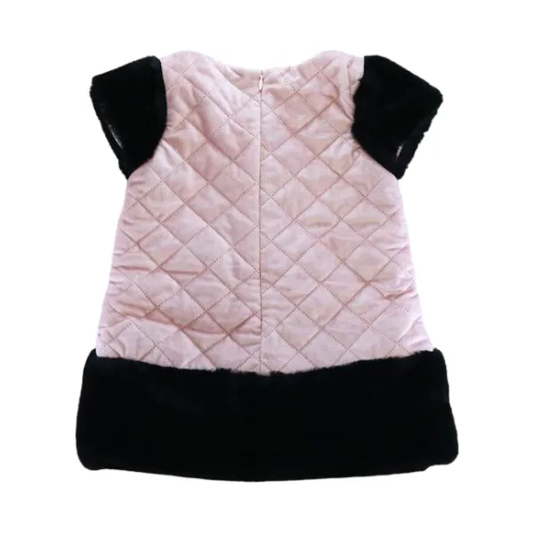 Lillian Quilted Fur Dress