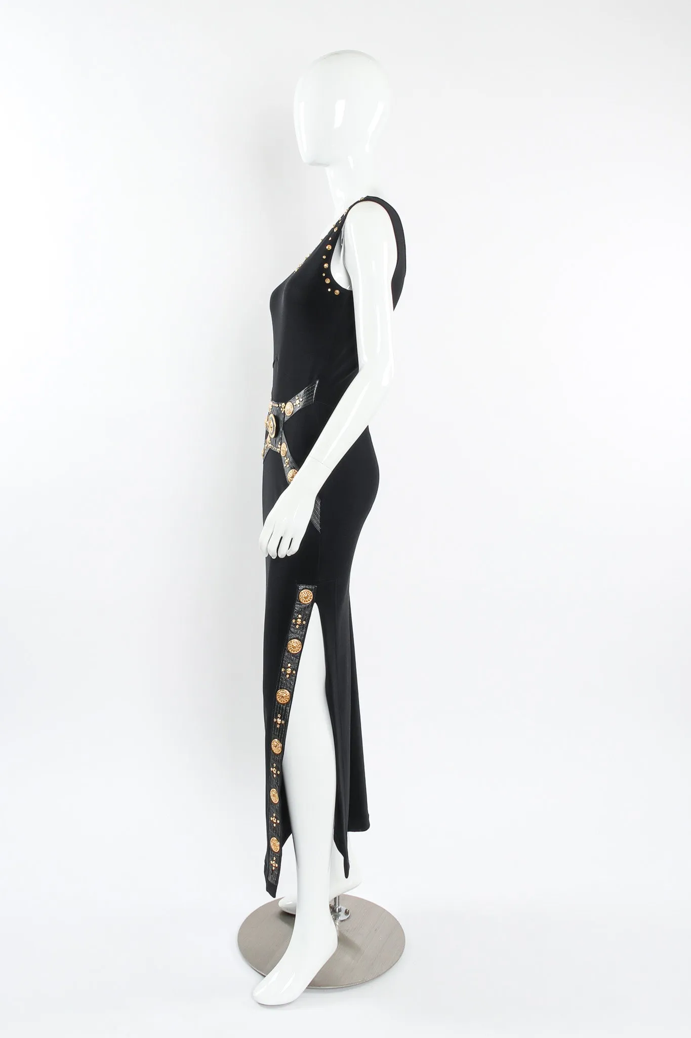 Lion Emblem & Coin Bodycon Dress