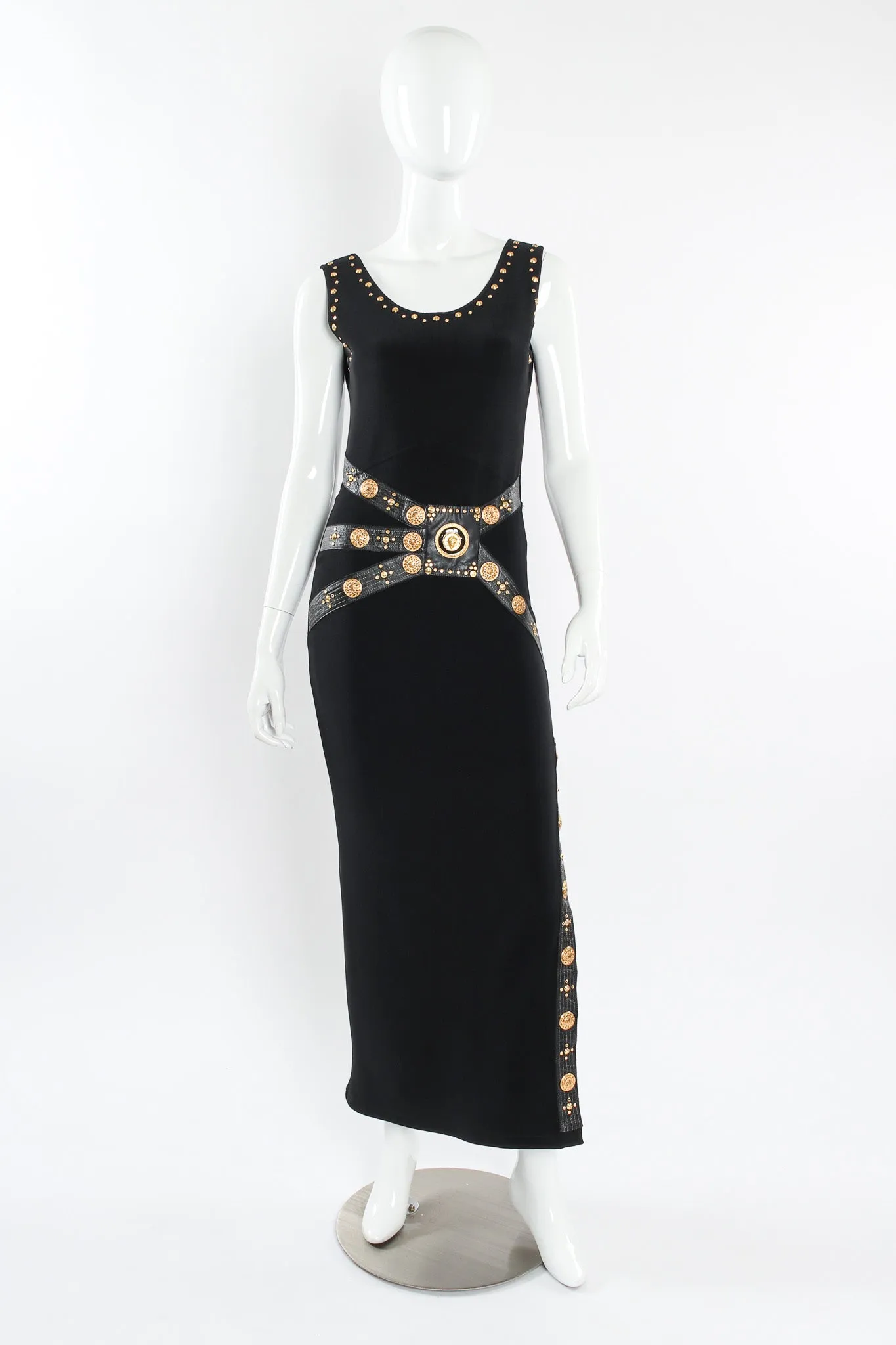 Lion Emblem & Coin Bodycon Dress