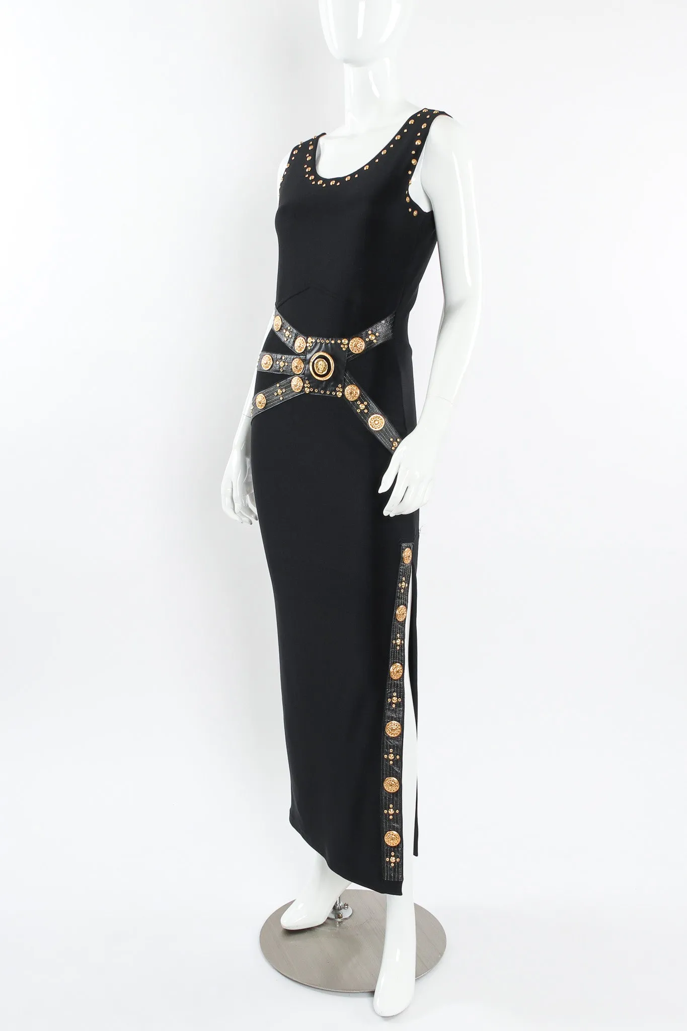 Lion Emblem & Coin Bodycon Dress