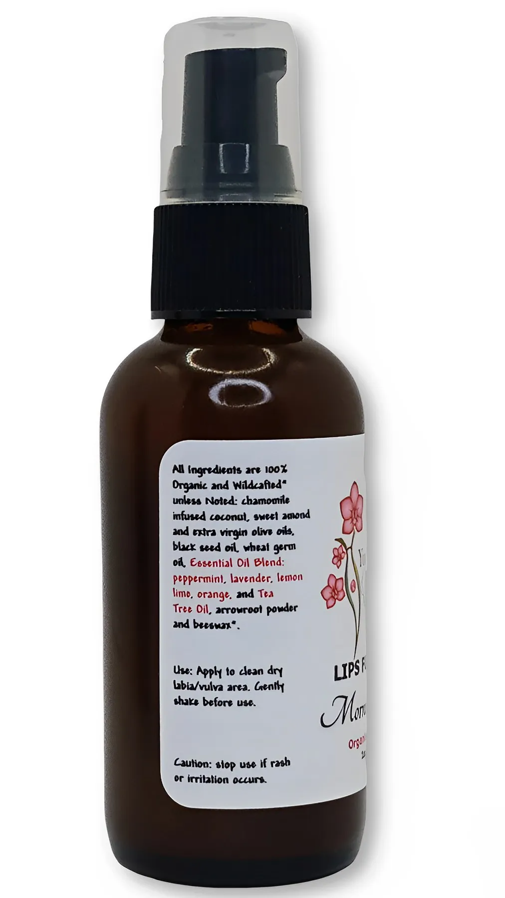 LIPS FOR LIFE: Morning Glory Yoni Oil- Organic, Handcrafted, 2oz.