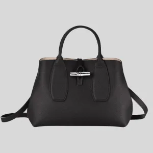 LONGCHAMP Roseau M Handbag Black RS-10058HPN