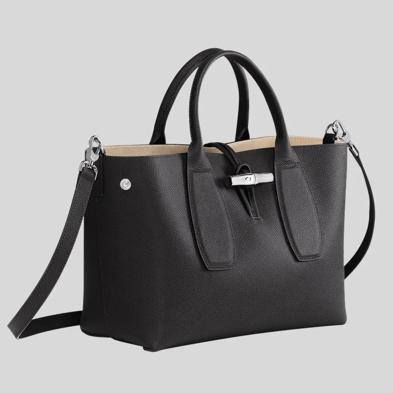 LONGCHAMP Roseau M Handbag Black RS-10058HPN
