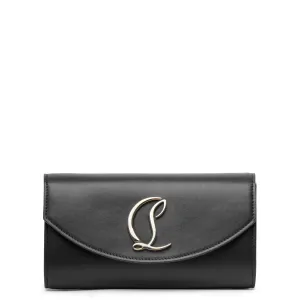 Loubi54 wallet on chain black gold clutch bag
