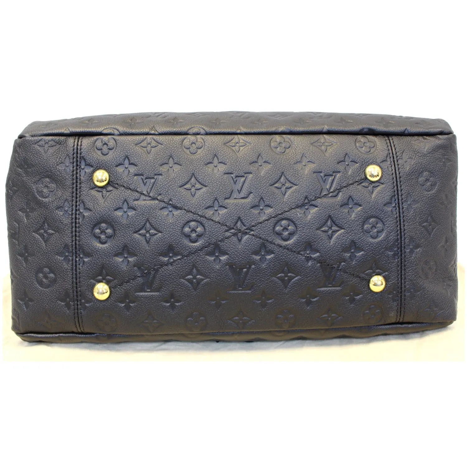 LOUIS VUITTON Artsy MM Empreinte Leather Shoulder Bag Black