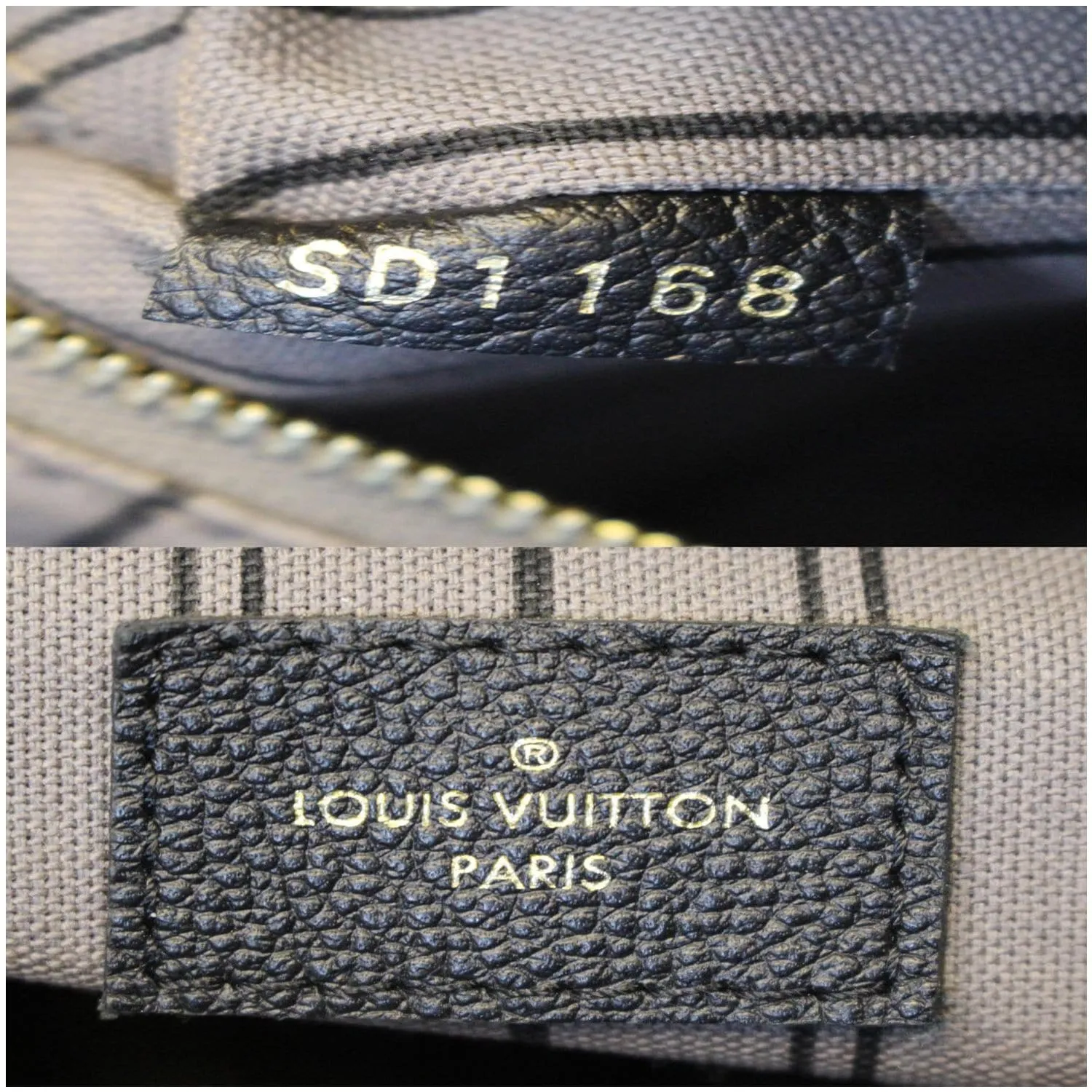 LOUIS VUITTON Artsy MM Empreinte Leather Shoulder Bag Black