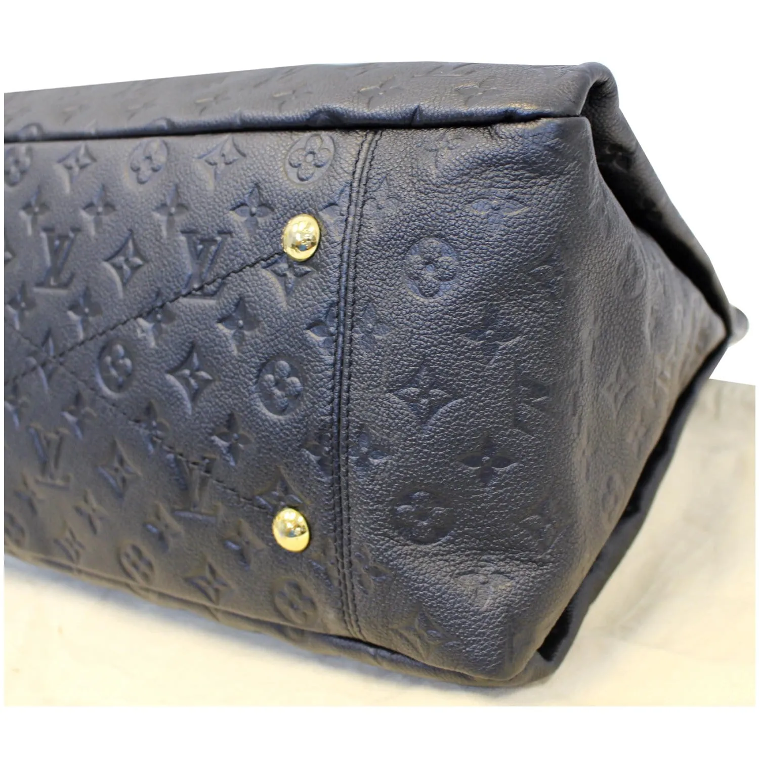 LOUIS VUITTON Artsy MM Empreinte Leather Shoulder Bag Black