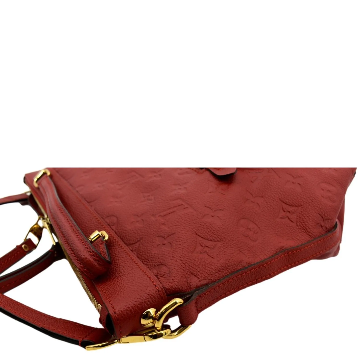 LOUIS VUITTON Bastille PM Empreinte Leather Shoulder Bag Red