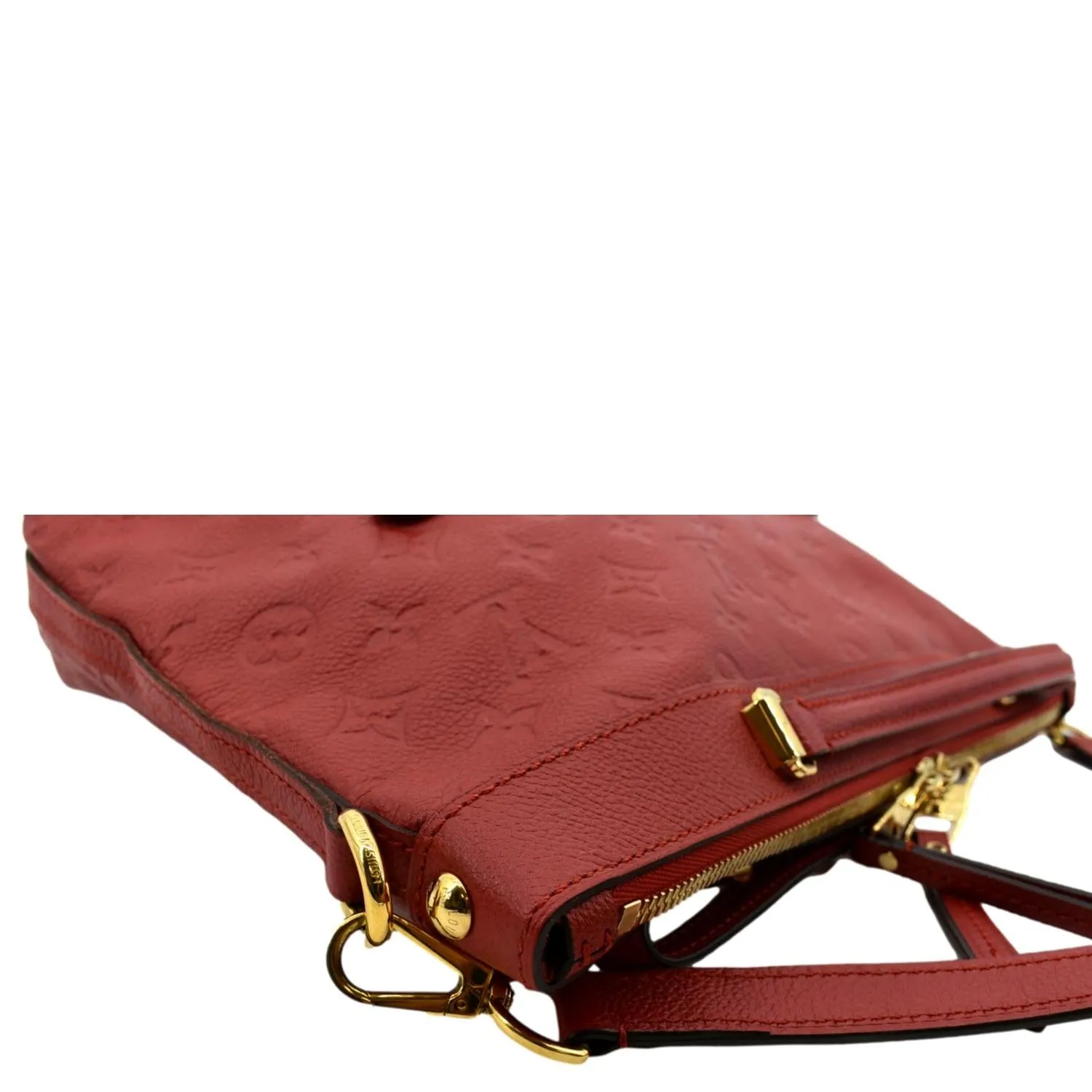 LOUIS VUITTON Bastille PM Empreinte Leather Shoulder Bag Red