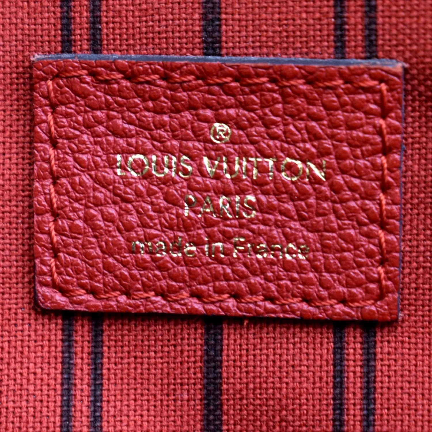 LOUIS VUITTON Bastille PM Empreinte Leather Shoulder Bag Red