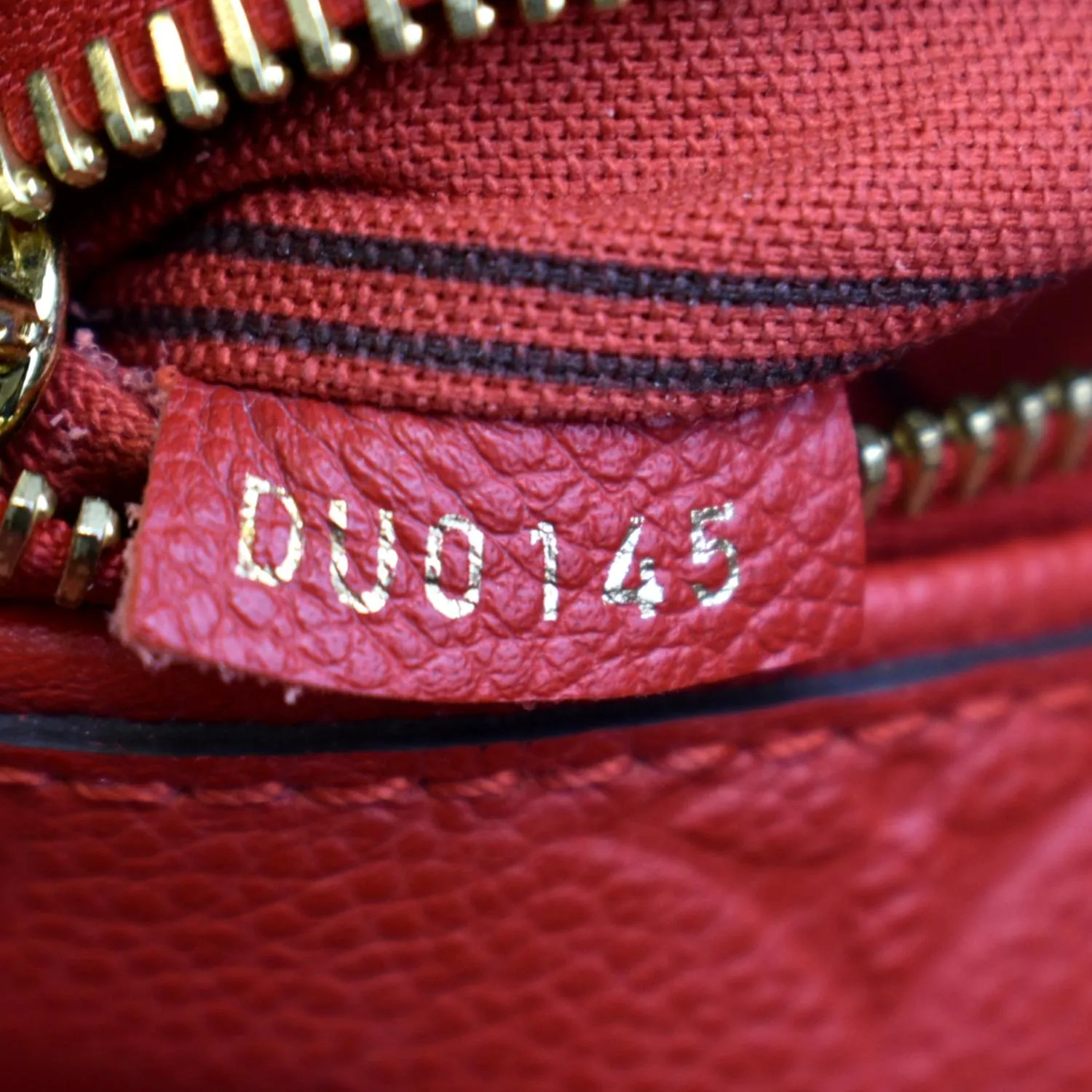LOUIS VUITTON Bastille PM Empreinte Leather Shoulder Bag Red