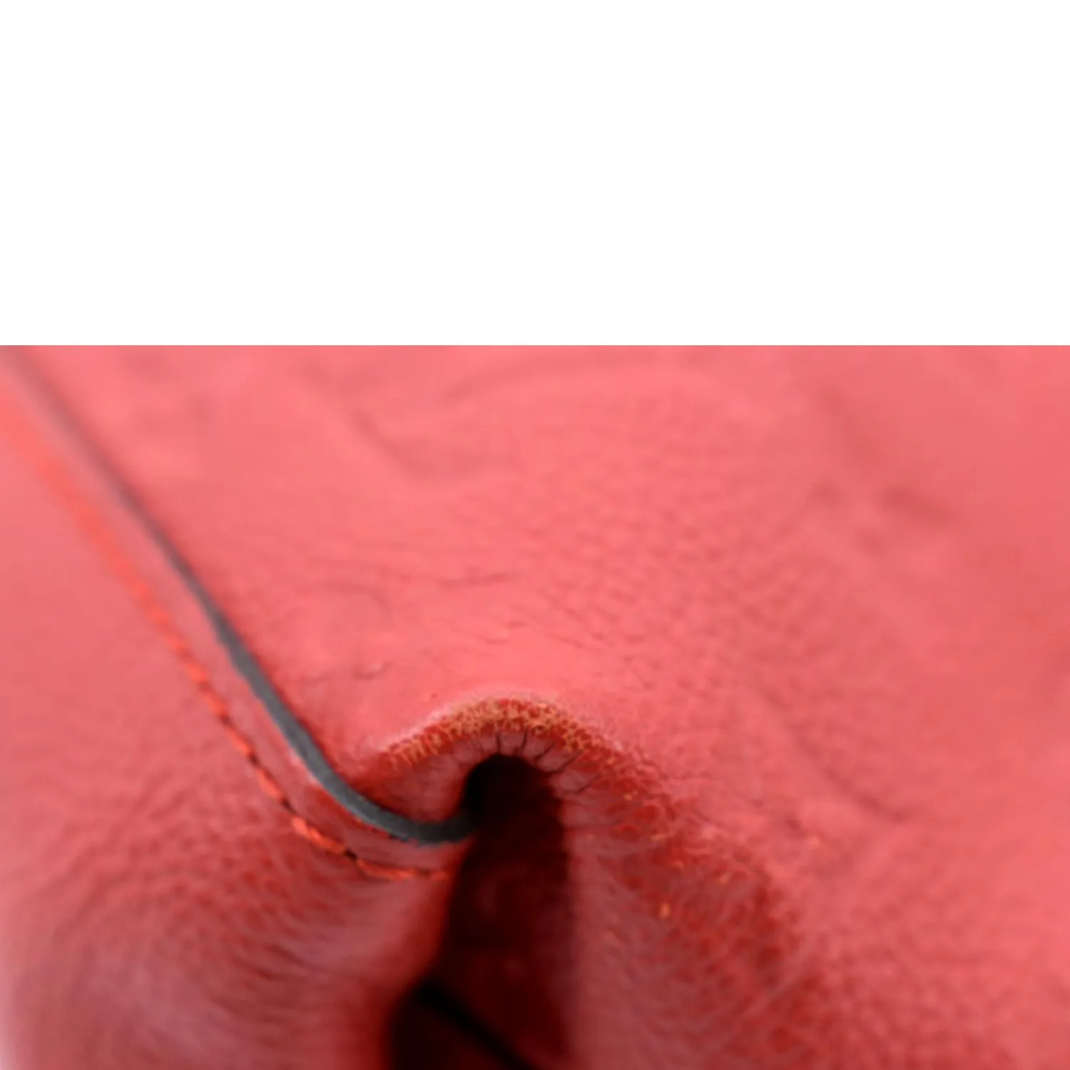 LOUIS VUITTON Bastille PM Empreinte Leather Shoulder Bag Red