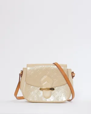 Louis Vuitton Beige Monogram Patent Bellflower Crossbody Bag